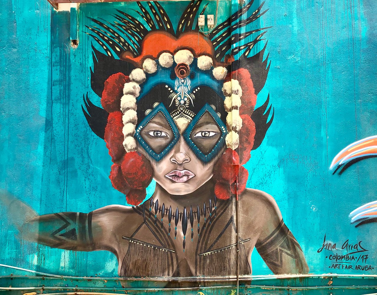 Best Things To Do in Aruba - Mural Painting Aruba San Nicolas 2