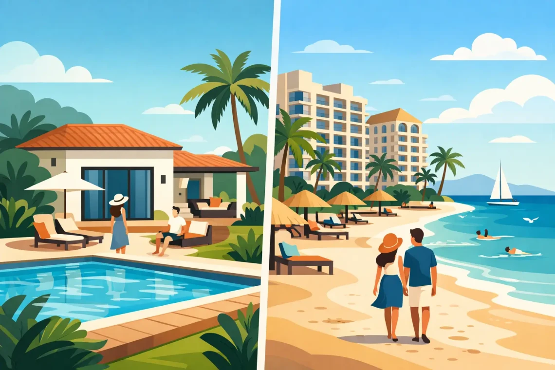 Villa Rental Versus Resort Aruba