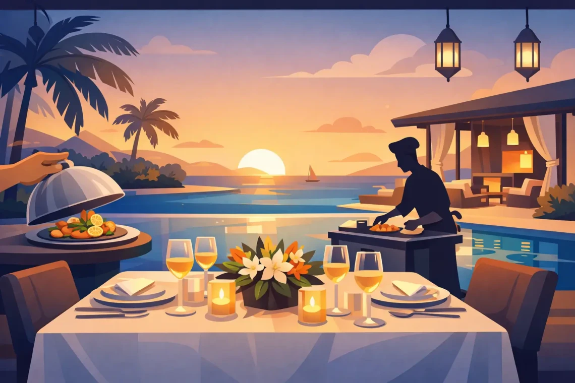 How to Arrange Aruba Private Dining at Your Villa